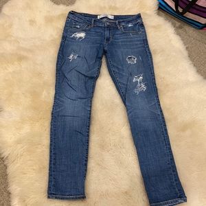 Abercrombie and Fitch Ripped Skinny Jeans